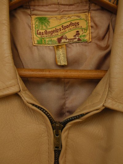 画像1: 1940'S LOS ANGELES SPORTOGS GOATSKIN A-1JACKET SZ42