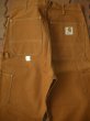 画像5: 1970'S DEADSTOCK CARHARTT BROWN DUCK W/KNEE PANTS 34X30  (5)