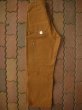 画像3: 1970'S DEADSTOCK CARHARTT BROWN DUCK W/KNEE PANTS 34X30  (3)