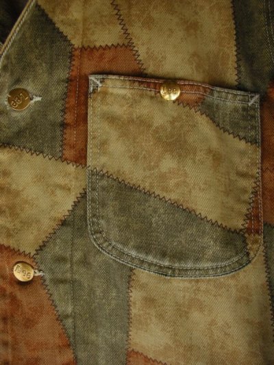 画像3: 1970'S LEE OUTERWEAR PATCH WORK PRINTED/SHERPA LINED COVERALL