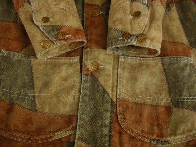 画像2: 1970'S LEE OUTERWEAR PATCH WORK PRINTED/SHERPA LINED COVERALL