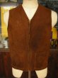 画像2: 1930'S FIELD ＆ STREAM GROMET ZIPPER FRONT NUBUCK VEST  (2)