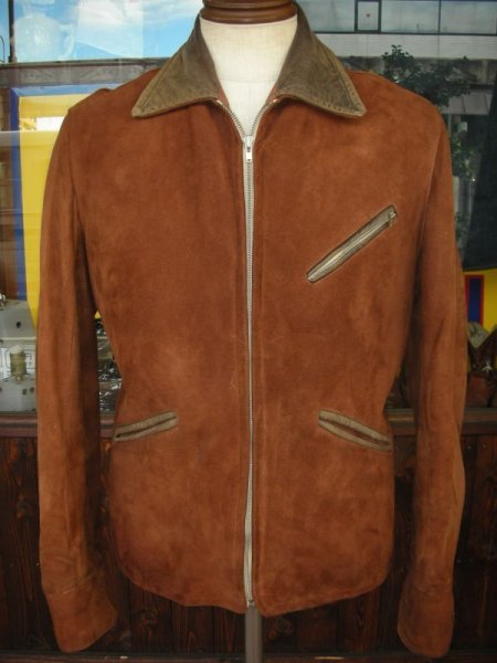 画像1: 1940'S CRAFT SPORTWEAR SHELTERSUEDE SPORTS JACKET (1)