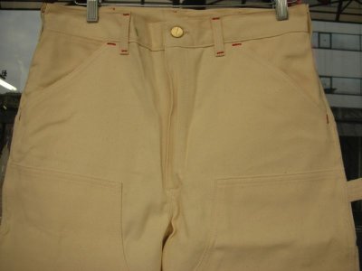 画像2: 1990'S DEADSTOCK CARHARTT W/KNEE WHITE PAINTER PANTS 72W 31X34 