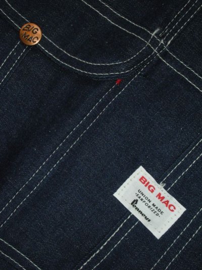 画像2: 1960'S DEADSTOCK BIG MAC 10OZ DENIM BIB OVERALLS SZ/44X36