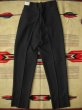 画像4: 1950'S DEADSTOCK DARTMOUTH DARK NAVY FLECK ACETATE  SLACKS W3 (4)