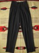 画像3: 1950'S DEADSTOCK DARTMOUTH DARK NAVY FLECK ACETATE  SLACKS W3 (3)