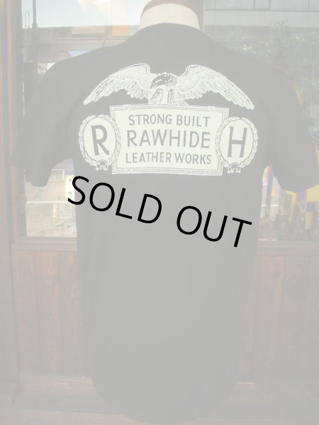 画像4: RAWHIDE BILT-WELL TEE/F,B/P/GILDAN BODY/WHITE/BLACK (4)