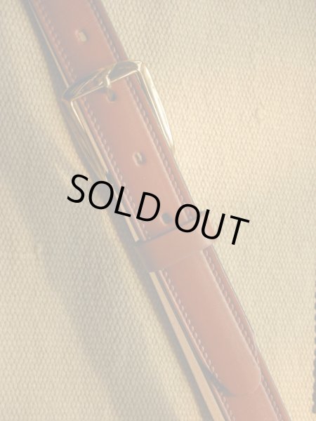 画像3: 1950'S DEADSTOCK HICKOK SADDLE LEATHER BELT/W36 (3)