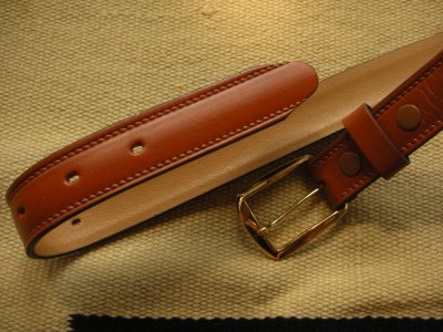 画像2: 1950'S DEADSTOCK HICKOK SADDLE LEATHER BELT/W36