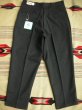 画像2: 1950'S〜 DEADSTOCK BLACK SALT & PEPPER WHIPCORD TROUSERS W36 L29 (2)