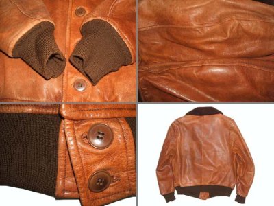 画像3: 1940'S LAMB LEATHER BUTTON FRONT SPORTS JACKET SZ/40