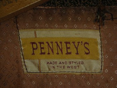 画像1: 1950'S PENNEY'S BIG SHAWL COLLAR FLECK WOOL FARAOH COAT 