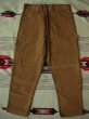 画像2: 1970'S〜 DEADSTOCK KEY W/KNEE BROWN DUCK PAINTER PANTS 34X30  (2)