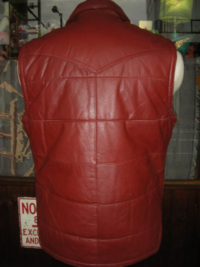 画像3: 1980'S EL TRO BRAVO LEATHER VEST SZ/MEDIUM