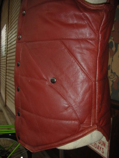 画像1: 1980'S EL TRO BRAVO LEATHER VEST SZ/MEDIUM