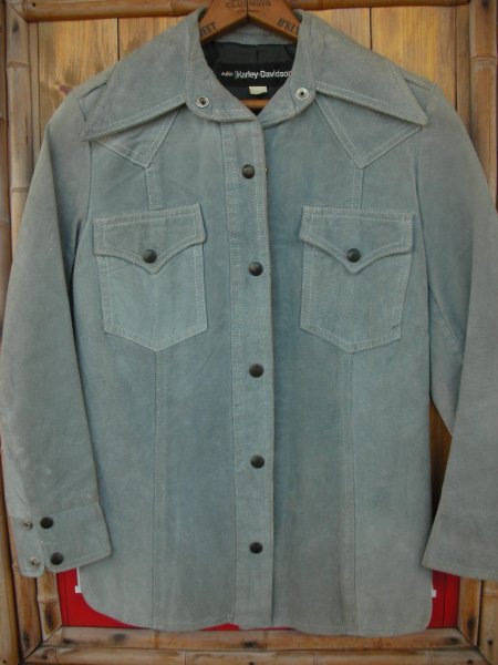 画像1: 1970'S AMF HARLEY-DAVIDSON SUEDE SHIRT JACKET SZ/XS (1)