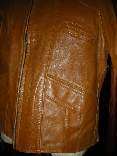 画像2: 1940'S UNKNOWN BROWN PONYHIDE SPORTS JACKET SZ40〜42