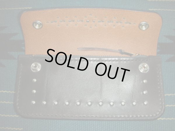 画像3: RAWHIDE STUDDED & JEWELED TRUCKERS WALLET LOT-501/BLACK/3 (3)