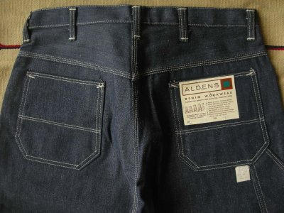 画像2: 1960'S DEADSTOCK ALDENS　DENIM PAINTER PANTS 38X30