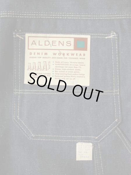 画像1: 1960'S DEADSTOCK ALDENS　DENIM PAINTER PANTS 38X30 (1)