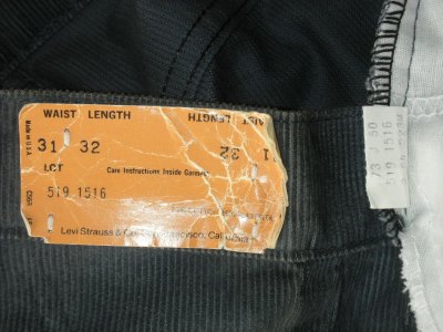 画像3: 1980'S DEADSTOCK LEVI'S 519-1516 CORDUROY PANTS 31X32