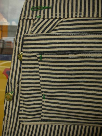 画像3: 1960'S　DEADSTOCK  BIG BUCK HICKOLY STRIPE OVERALLS W/APRON 34X30 