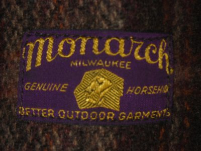 画像1: 1930’S MONARCH SHAWL COLLAR HORSEHIDE COAT/AJUST BELT ON SLEEVES
