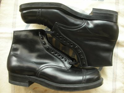 画像2: 1930'S〜 DEADSTOCK SUNDIAL TUF TEX CAP TOE WORK BOOTS 8E