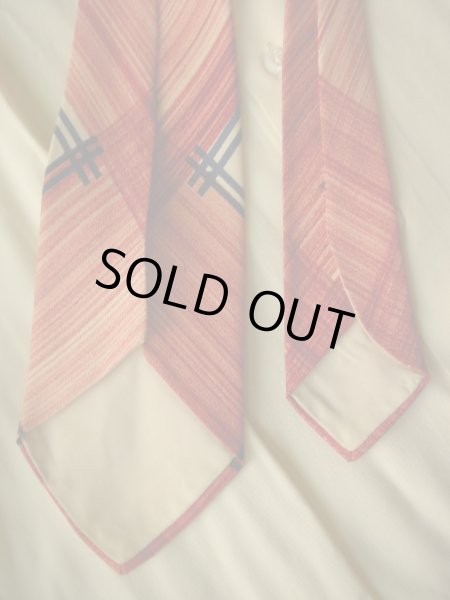 画像3: 1950'S UNKNOWN "G" INITIAL HAND PAINTED RAYON WIDE TIE (3)