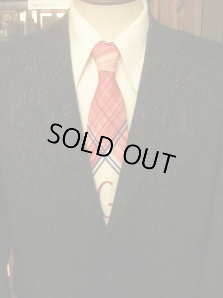 画像8: 1950'S UNKNOWN "G" INITIAL HAND PAINTED RAYON WIDE TIE (8)