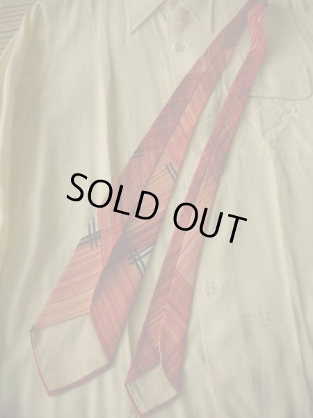 画像5: 1950'S UNKNOWN "G" INITIAL HAND PAINTED RAYON WIDE TIE (5)