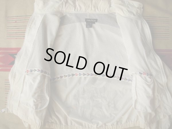 画像6: 90SビンテージNAUTICAフード付きコットンセーリングジャケット (6)