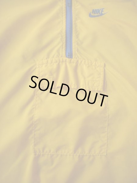 画像3: 70S米国製ビンテージNIKEナイロンープルオーバー黄X青/XS〜S (3)
