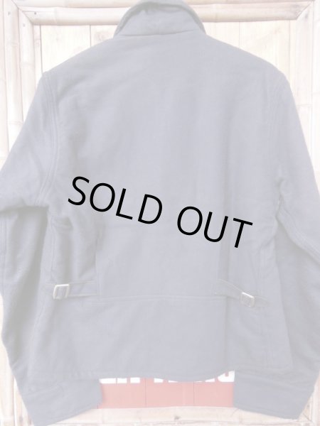 画像14: 1940'S DEADSTOCK KINGCOT NAVY COTTON FLANNEL SPORTS JACKET/42（実寸38） (14)