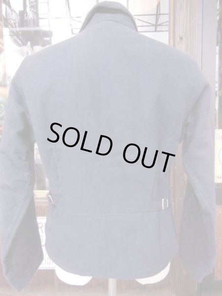 画像8: 1940'S DEADSTOCK KINGCOT NAVY COTTON FLANNEL SPORTS JACKET/42（実寸38） (8)