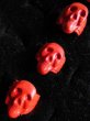 画像2: 1960'S〜 DEADSTOCK RED SKULL PLASTIC TOY RING (2)