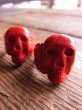 画像8: 1960'S〜 DEADSTOCK RED SKULL PLASTIC TOY RING (8)