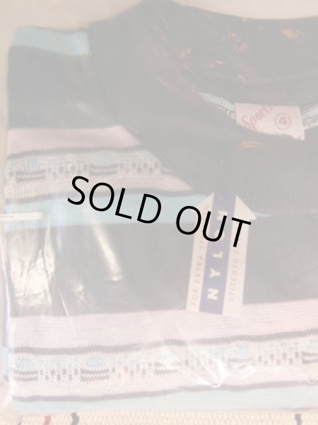 画像4: 1950'S DEADSTOCK KING JAMES BOYS POLO SHIRT LONG SLEEVES/SIZE4  (4)