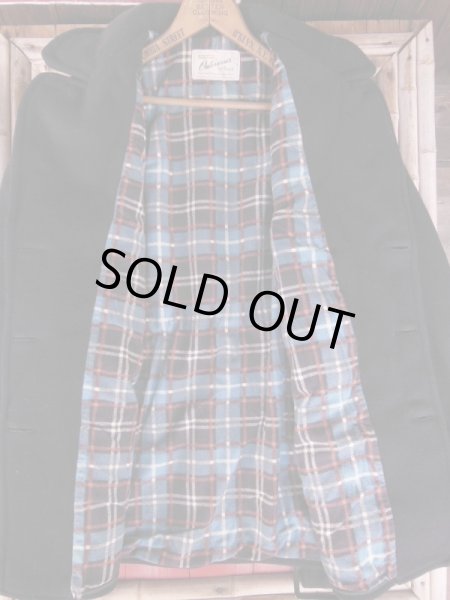 画像9: 1940'S〜 HERCULES DOUBLE BREAST BELTED DARK NAVY WOOL COAT (9)