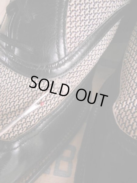 画像7: 1950'S NUNN BUSH TWO TONE NYLON MESH WING TIP SHOES 10-1/2D  (7)