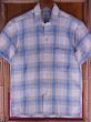 画像1: 1950'S WILSHIRE FLECK PLAID COTTON SHIRT SZ/SMALL (1)