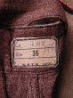 画像7: 1930'S DEADSTOCK UNKNOWN BROWN CHAMBRAY TROUSERS SIZE/31X28 (7)