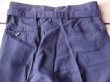 画像15: 1950'S DEADSTOCK BALMAR NAVY GABERDINE R'N'R SLACKS W30 (15)