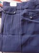 画像13: 1950'S DEADSTOCK BALMAR NAVY GABERDINE R'N'R SLACKS W30 (13)