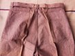 画像15: 1930'S DEADSTOCK UNKNOWN BROWN CHAMBRAY TROUSERS SIZE/31X28 (15)