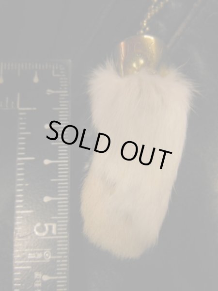 画像4: 1950'S NOS LUCKY RABBIT FOOT CHARM/ビンテージ ラビットフット/白系/100 (4)