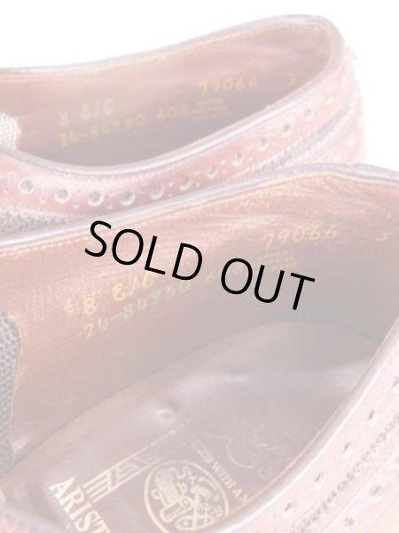 画像10: 1950'S JOHNSTON & MURPHY TWO TONE NYLON WEAVE WING TIP SHOES/8E/C (10)