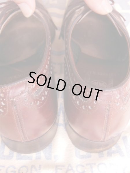 画像6: 1950'S JOHNSTON & MURPHY TWO TONE NYLON WEAVE WING TIP SHOES/8E/C (6)