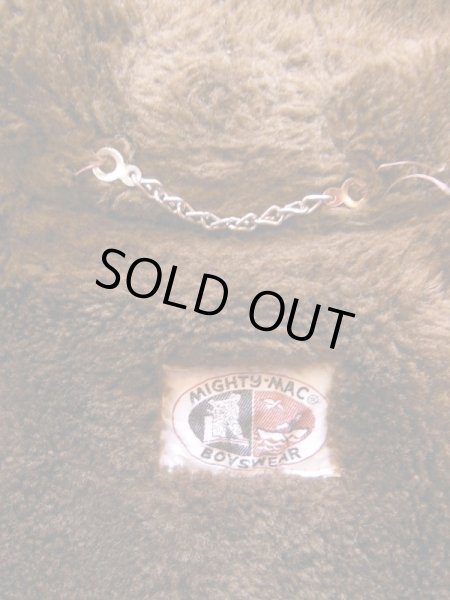 画像4: 1960'S MIGTHY-MAC BROWN COTDUROY HOODED COAT SIZE/6 (4)